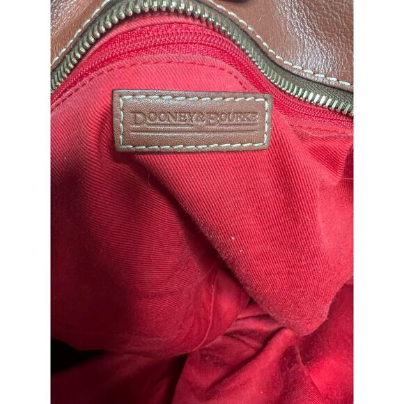 FINAL CLEARANCE! Dooney & Bourke AUTHENTIC VINTAGE Tan & Brown Handbag Purse - Picture 13 of 14